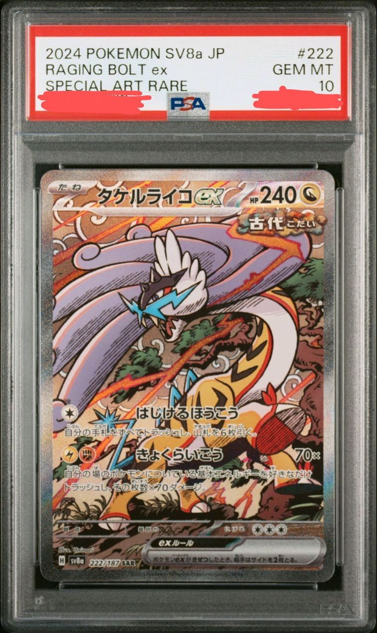 タケルライコex SAR [SV8a 222/187](ハイクラスパック「テラスタルフェスex」)
