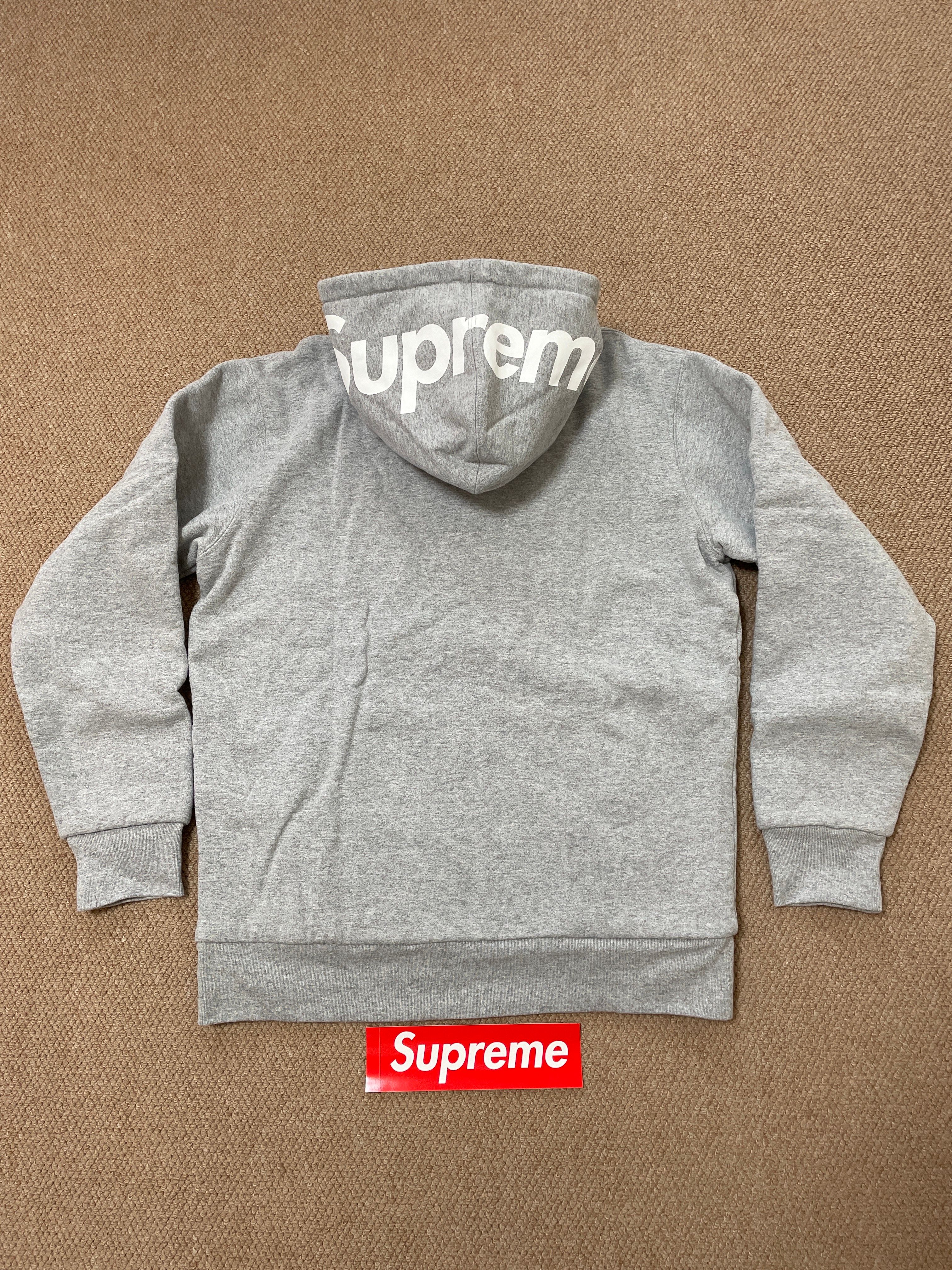 シュプリーム フードロゴ サーマル ジップアップ パーカー