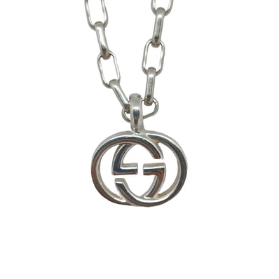 GUCCI グッチ インターロッキングG ネックレス 295710 シルバー925 シルバー レディース【中古】