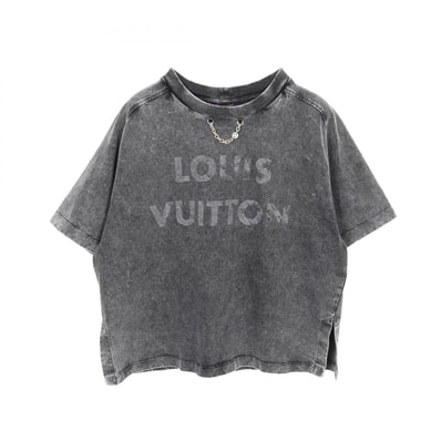 ルイ・ヴィトン LOUIS VUITTON ヴィンテージエフェクト カットソー 衣料品 トップス コットン レディース グレー系 【中古】
