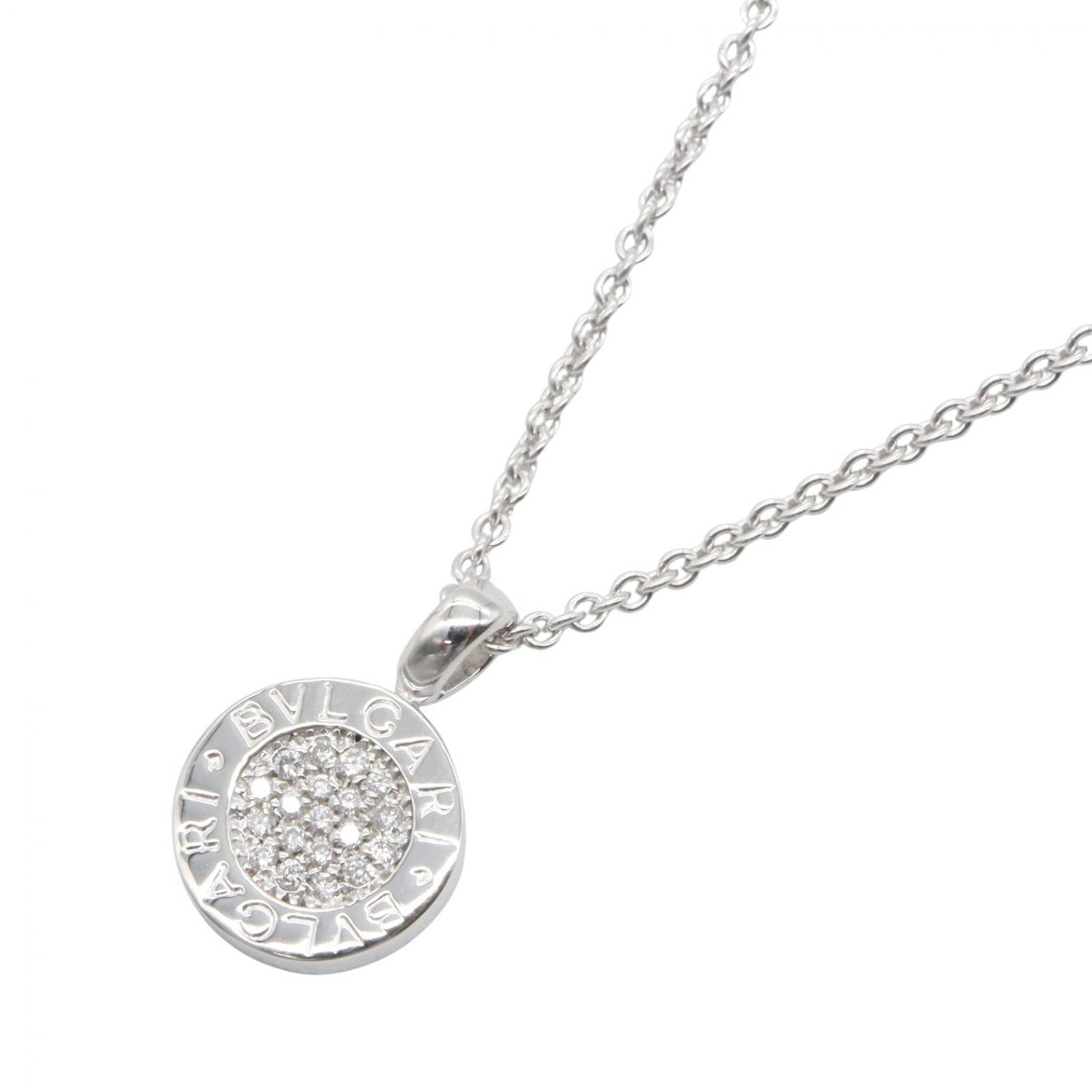 ブルガリ BVLGARI ブルガリブルガリ ダイヤ ネックレス ネックレス ジュエリー K18WG(ホワイトゴールド) ダイヤモンド メンズ レディース シルバー系 / クリア系 【中古】