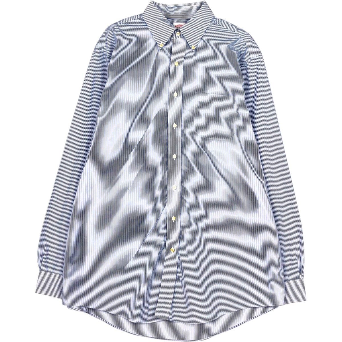 古着 ブルックスブラザーズ Brooks Brothers 346 長袖 ボタンダウンストライプシャツ メンズXL相当/eaa666477
