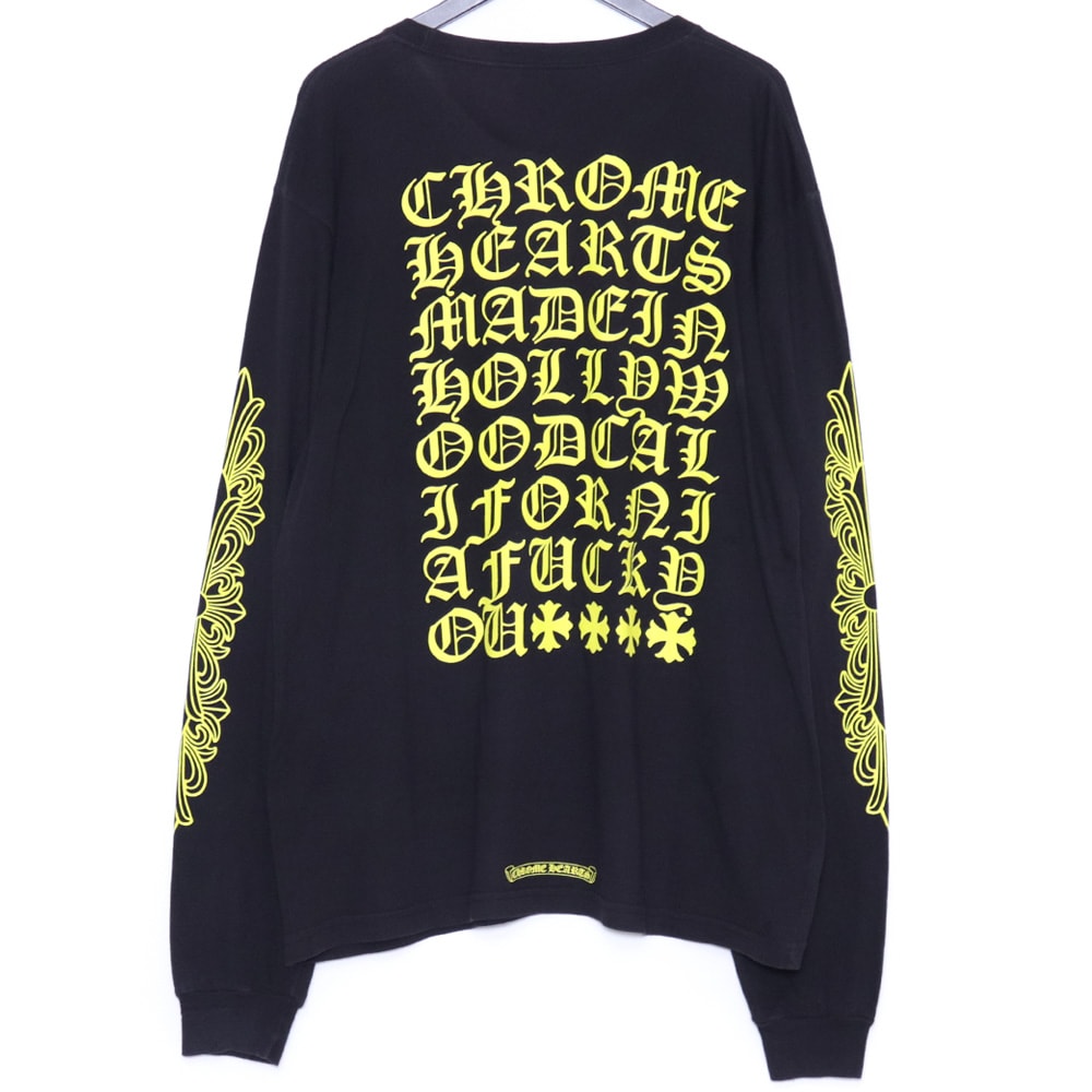 Chrome Hearts Old English L/S T-Shirt "Black/Yellow"