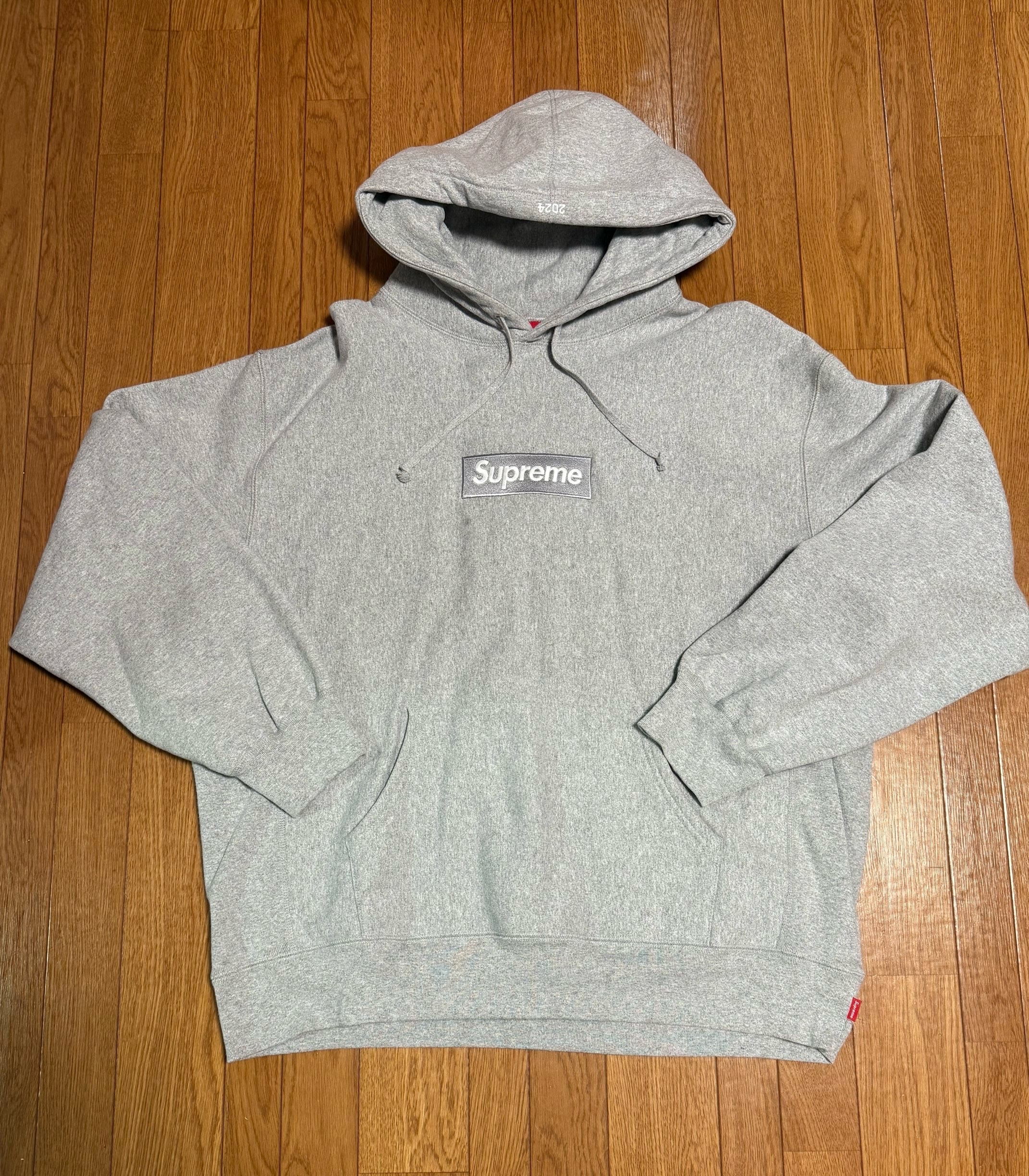 Supreme Box Logo Hooded Sweatshirt "Heather Grey" (24FW)