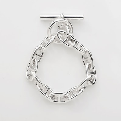 エルメス HERMES シェーヌダンクル GM 12コマ ブレスレット【中古】