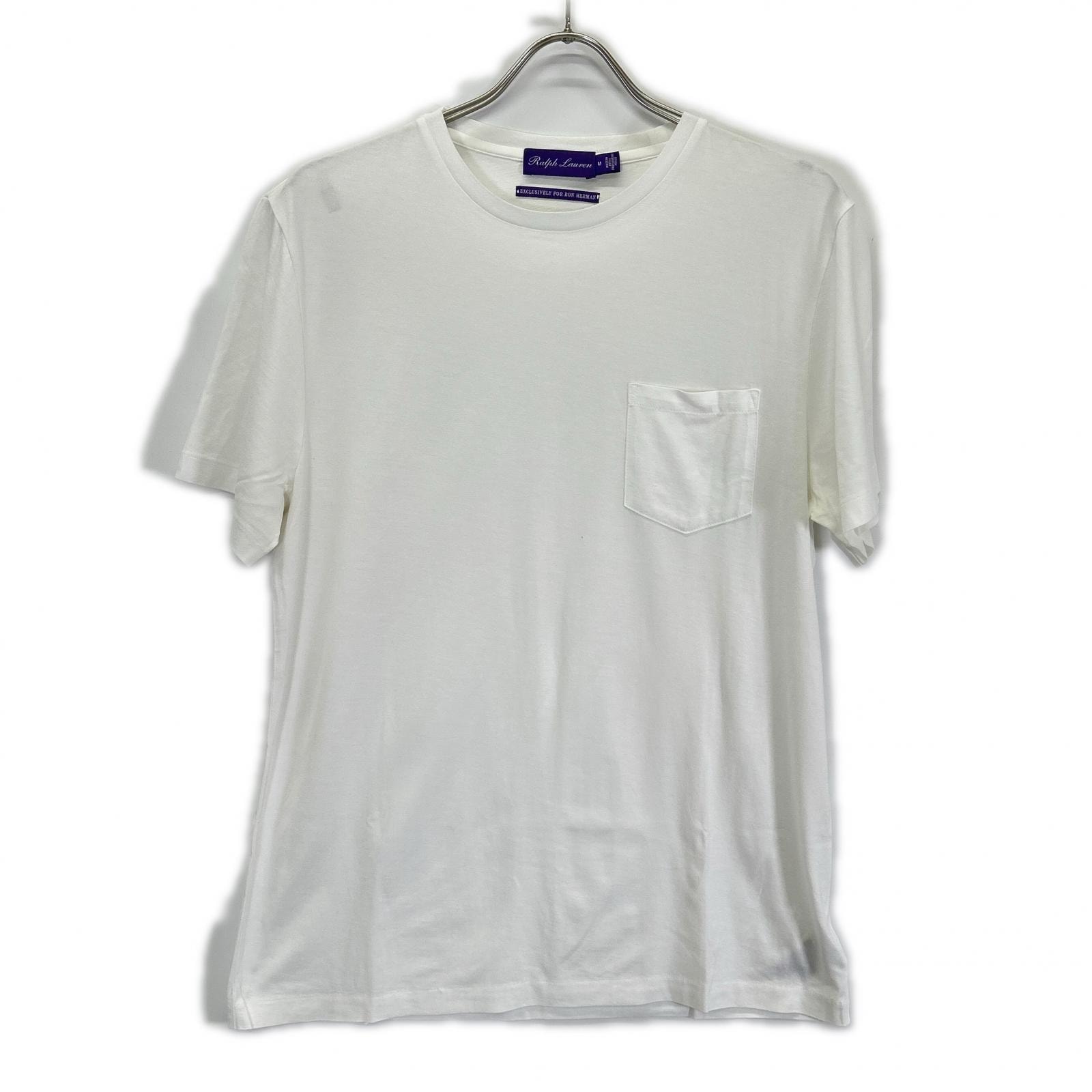ロンハーマン ×ラルフローレンパープルレーベル RALPH LAUREN PURPLE LABEL for Ron Herman ホワイト Tシャツ M