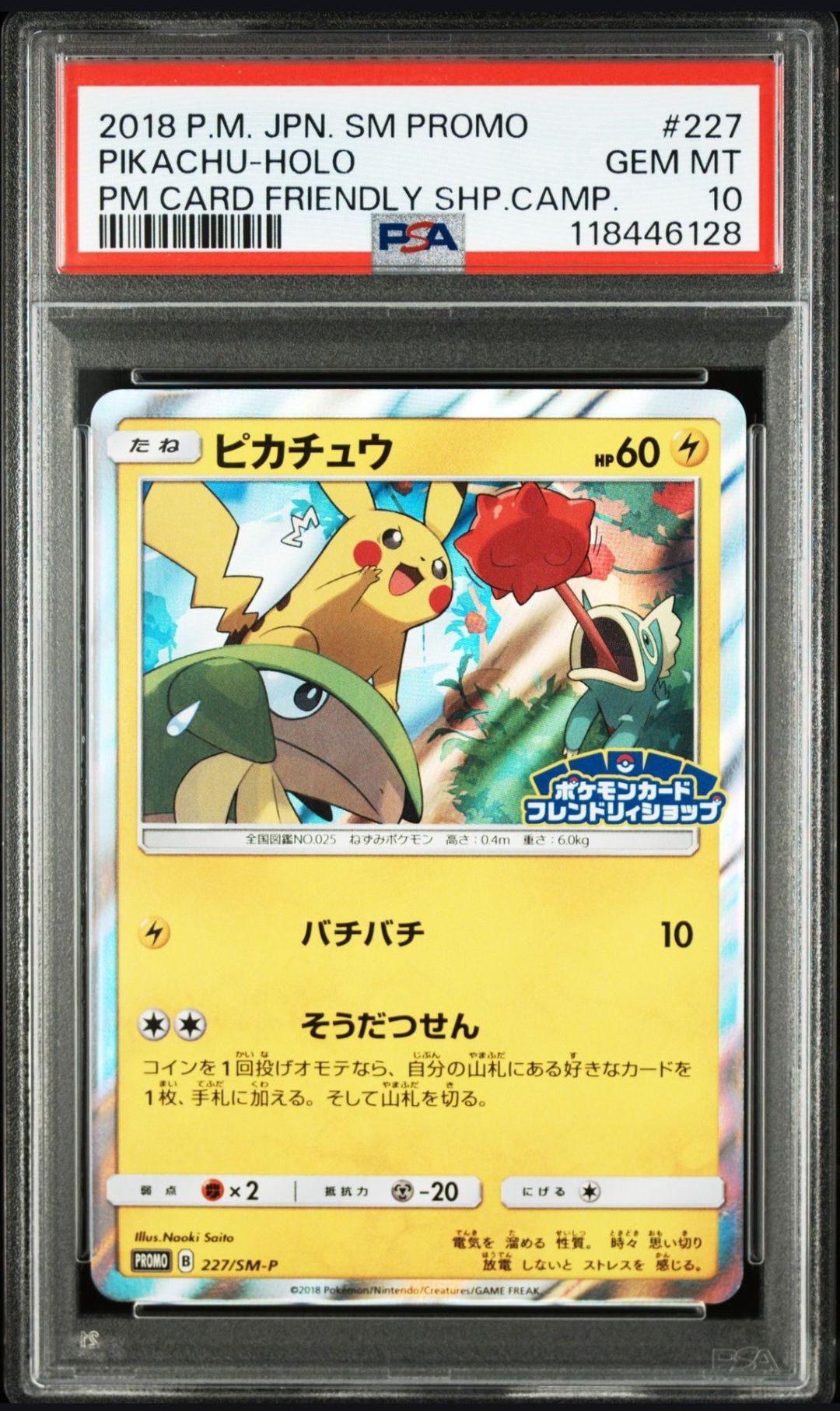 ピカチュウ P [SM-P 227](プロモーションカード「ポケモンカードフレンドリィショップ限定キャンペーン」)