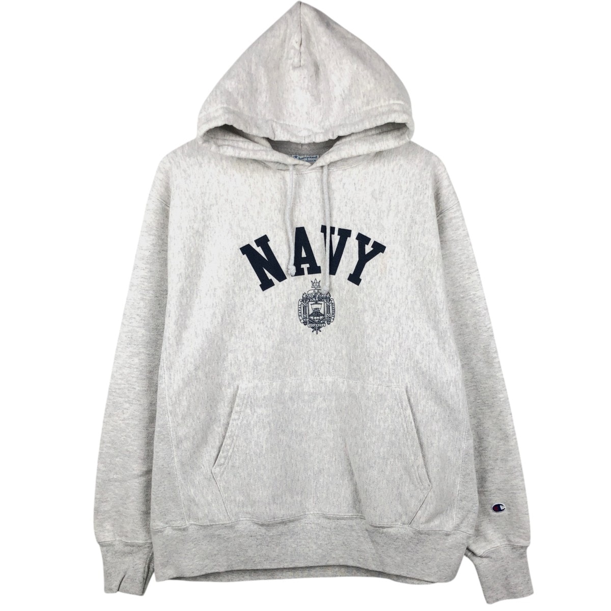 古着 チャンピオン Champion REVERSE WEAVE リバースウィーブ U.S.NAVY スウェットプルオーバーパーカー メンズL相当/eaa675367