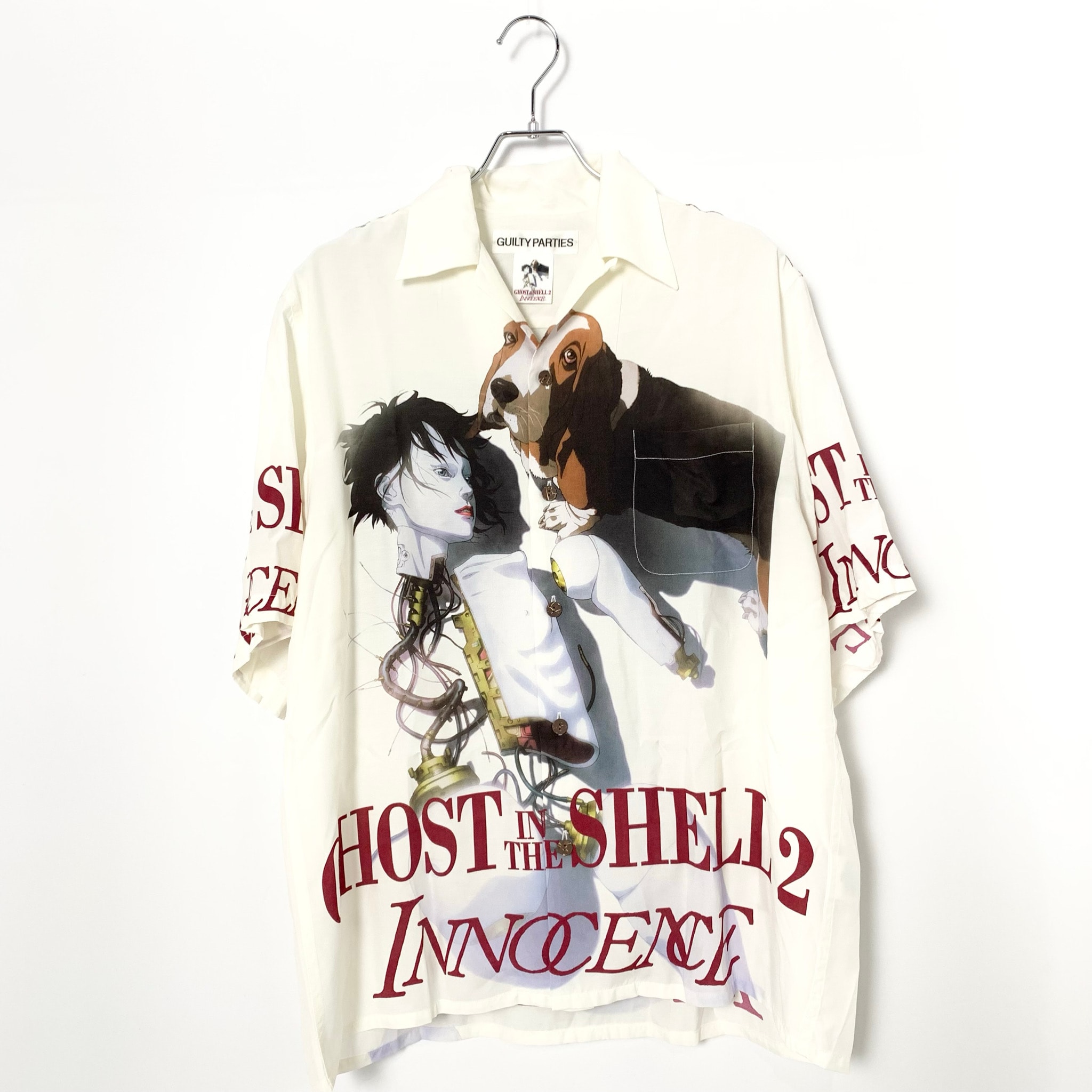 WACKO MARIA x GHOST IN THE SHELL 2 INNOCENCE Hawaiian Shirt "White"