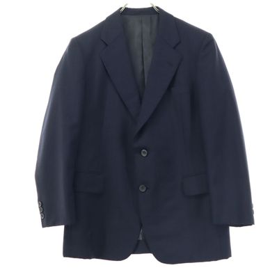 美品 BURBERRY バーバリー 長袖 テーラードジャケット ネイビー C-TK83