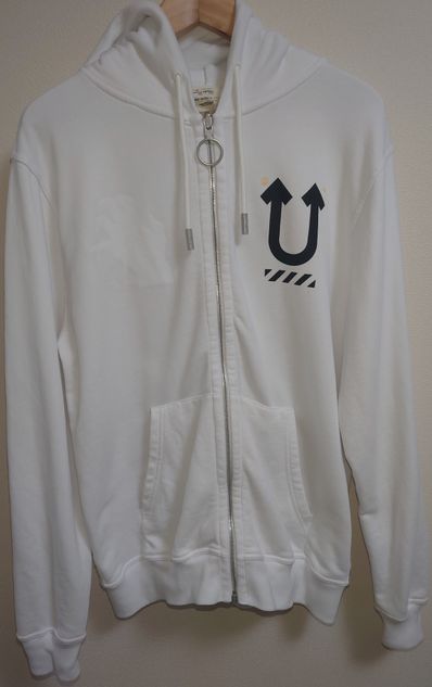 OFF-WHITE / SKELETON RVRS ZIP HOODIE