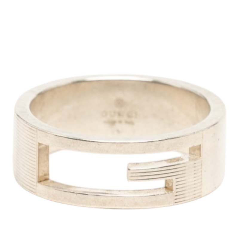グッチ ブランデッドG リング 指輪 #23 SV925 シルバー メンズ GUCCI 【中古】