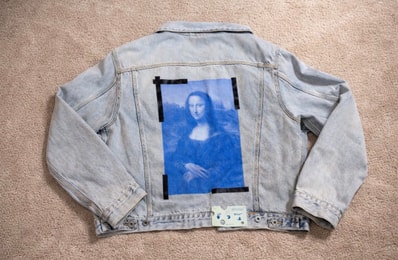 Off-White Monalisa Denim Jacket "Bleach Black"