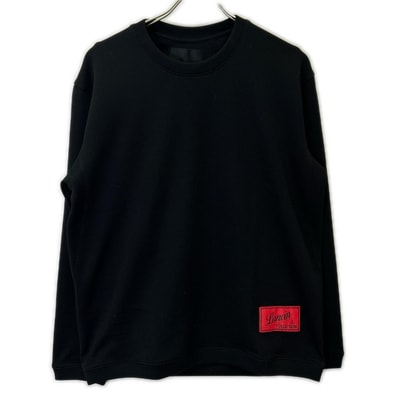 ランバンコレクション 248501 ブラック RIB JERSEY CREW NECK LS トップス 50