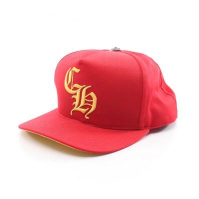 Chrome Hearts Baseball Cap 5 Panel CH "Red/Yellow"
