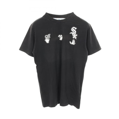 オフホワイト OFF-WHITE MLB CHICAGO WS SS TEE 半袖Tシャツ 衣料品 トップス コットン メンズ グレー系 【中古】