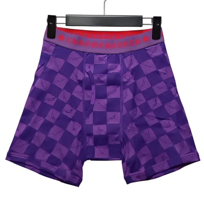 CHROME HEARTS クロムハーツ UNDERWEAR CLASSIC RIB 99 EYES BO ボクサーパンツ パープル サイズ M 正規品 / 55624