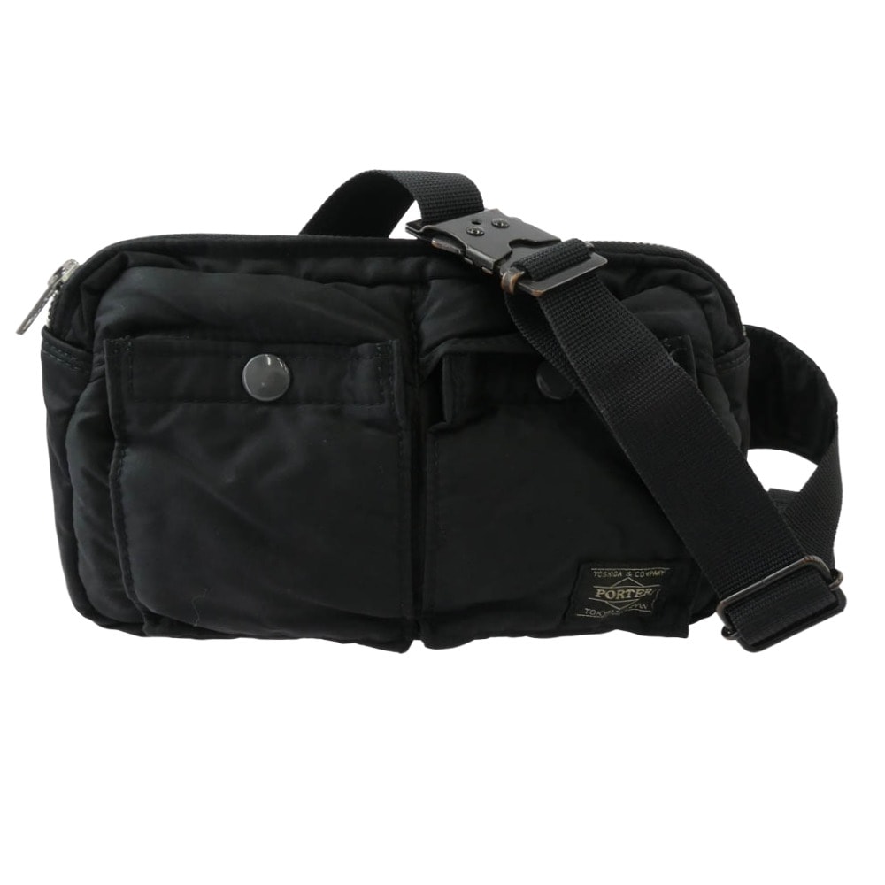 PORTER ポーター バッグ TANKER WAIST BAG ナイロン コブラバックル タンカー ウエストバッグ ブラック系【中古】