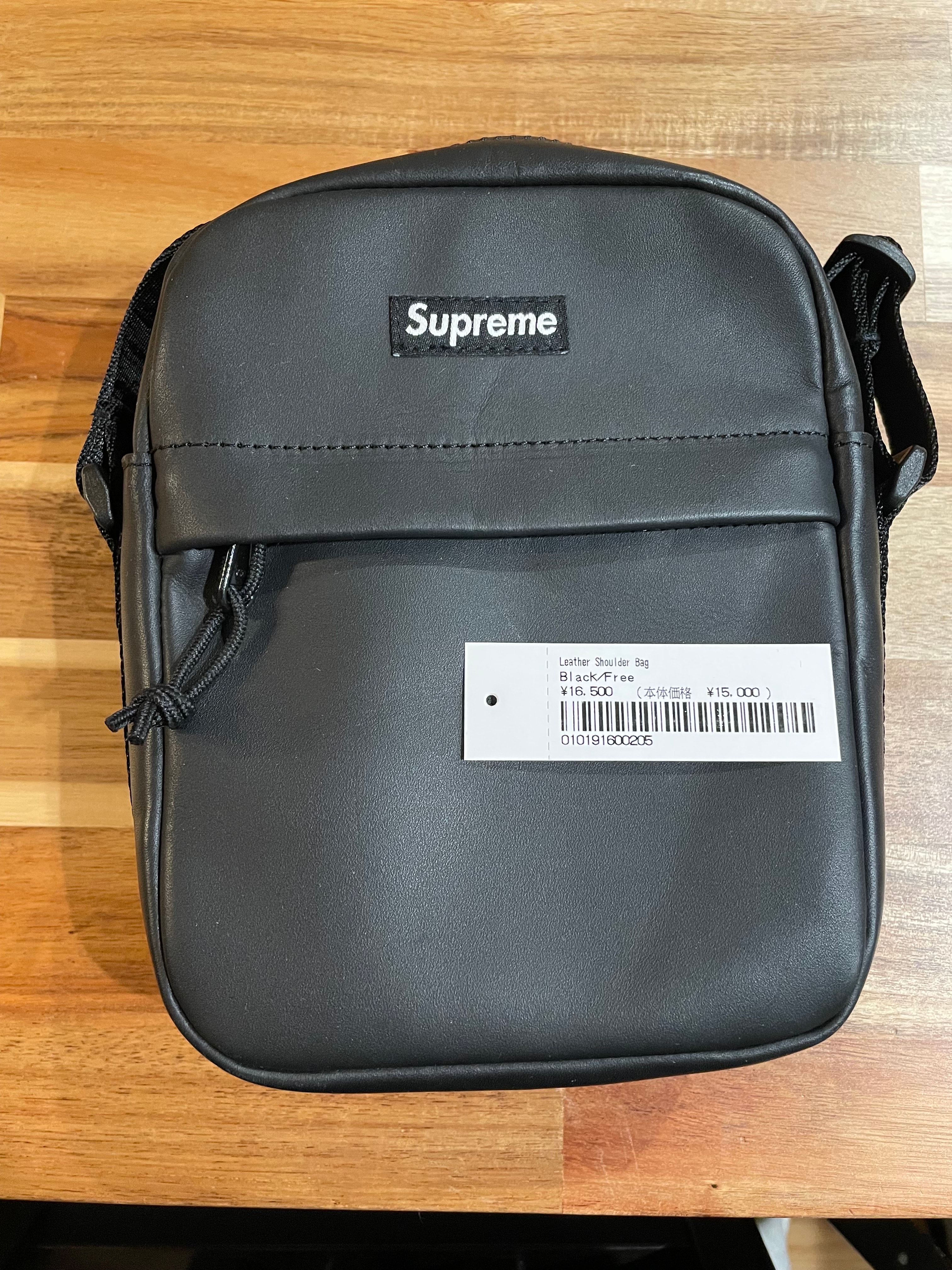 Supreme Leather Shoulder Bag 