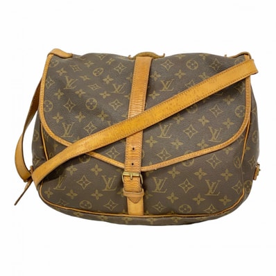 ★最終価格【6cd5518-h】ルイヴィトン ショルダーバッグ モノグラム ソミュール35 M42254 ブラウン【中古】レディース