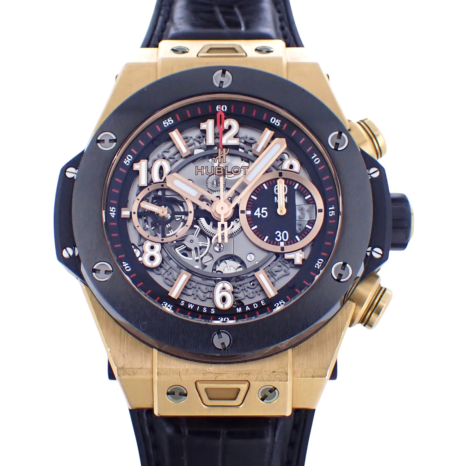 HUBLOT ウブロ  ビッグバン ウニコ キングゴールド セラミック  411.OM.1180.RX  メンズ 腕時計