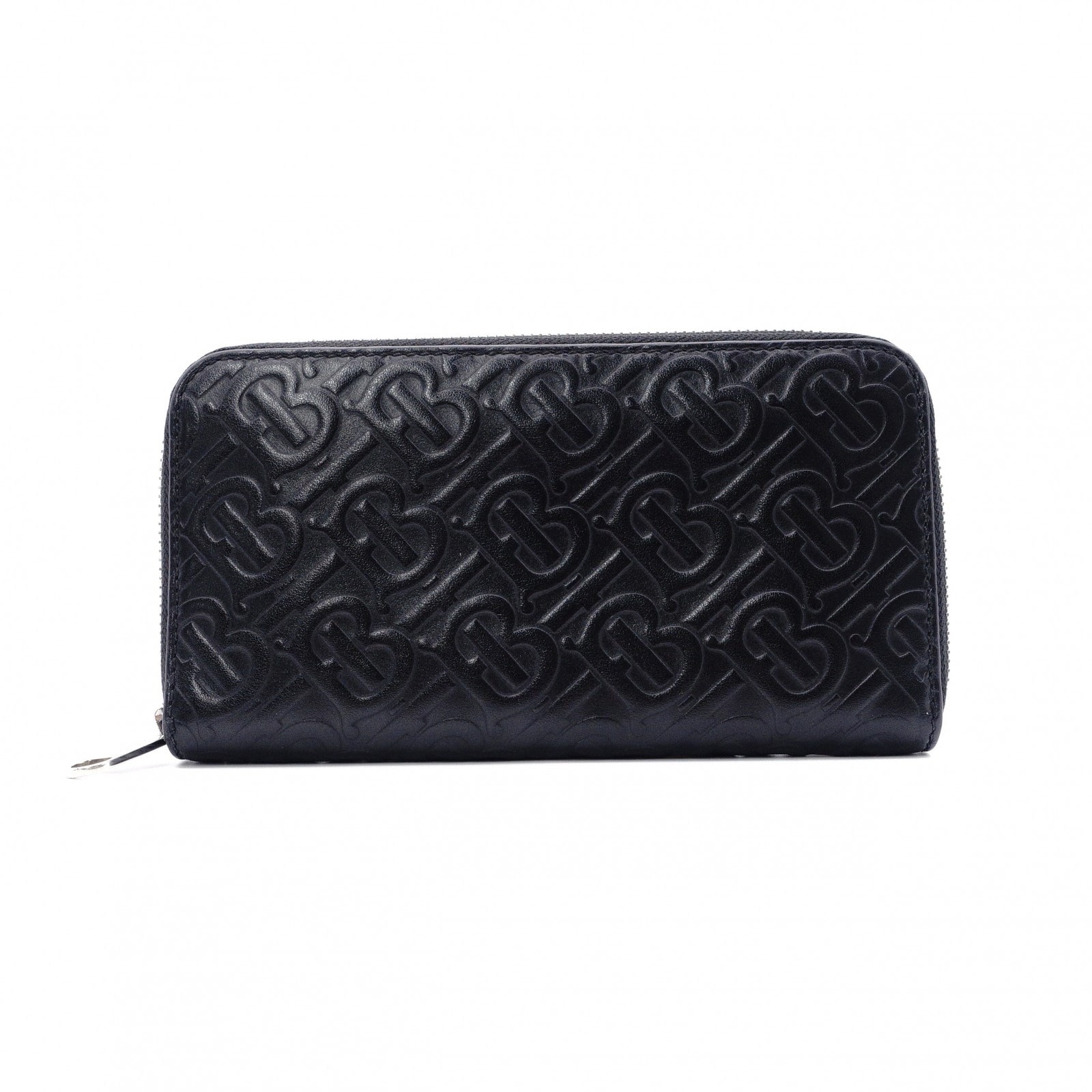 BURBERRY バーバリー TB モノグラム 長財布 レザー ブラック 財布