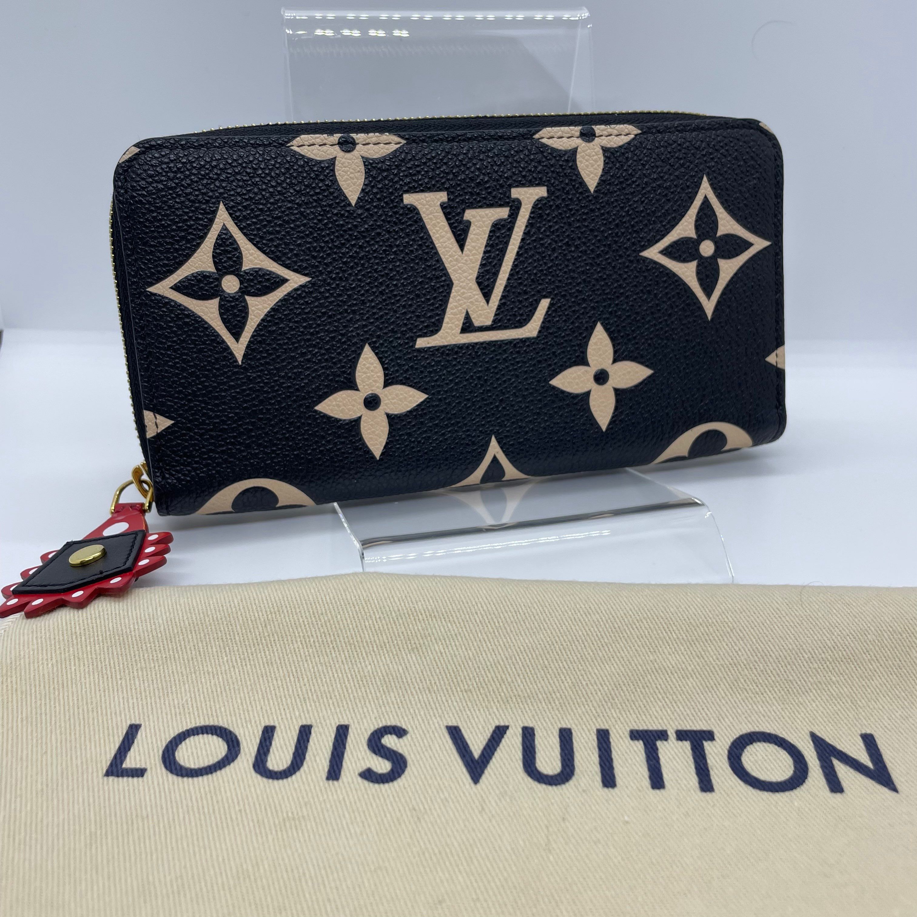 Louis Vuitton Monogram Empreinte LV Crafty Zippy Wallet "Noir"
