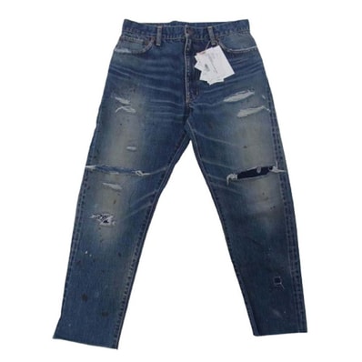VISVIM ビズビム デニムパンツ 0224905005011 SS JOURNEYMAN PANTS TACKED CRASH ジャーニーマン デニム パンツ【極上美品】【中古】