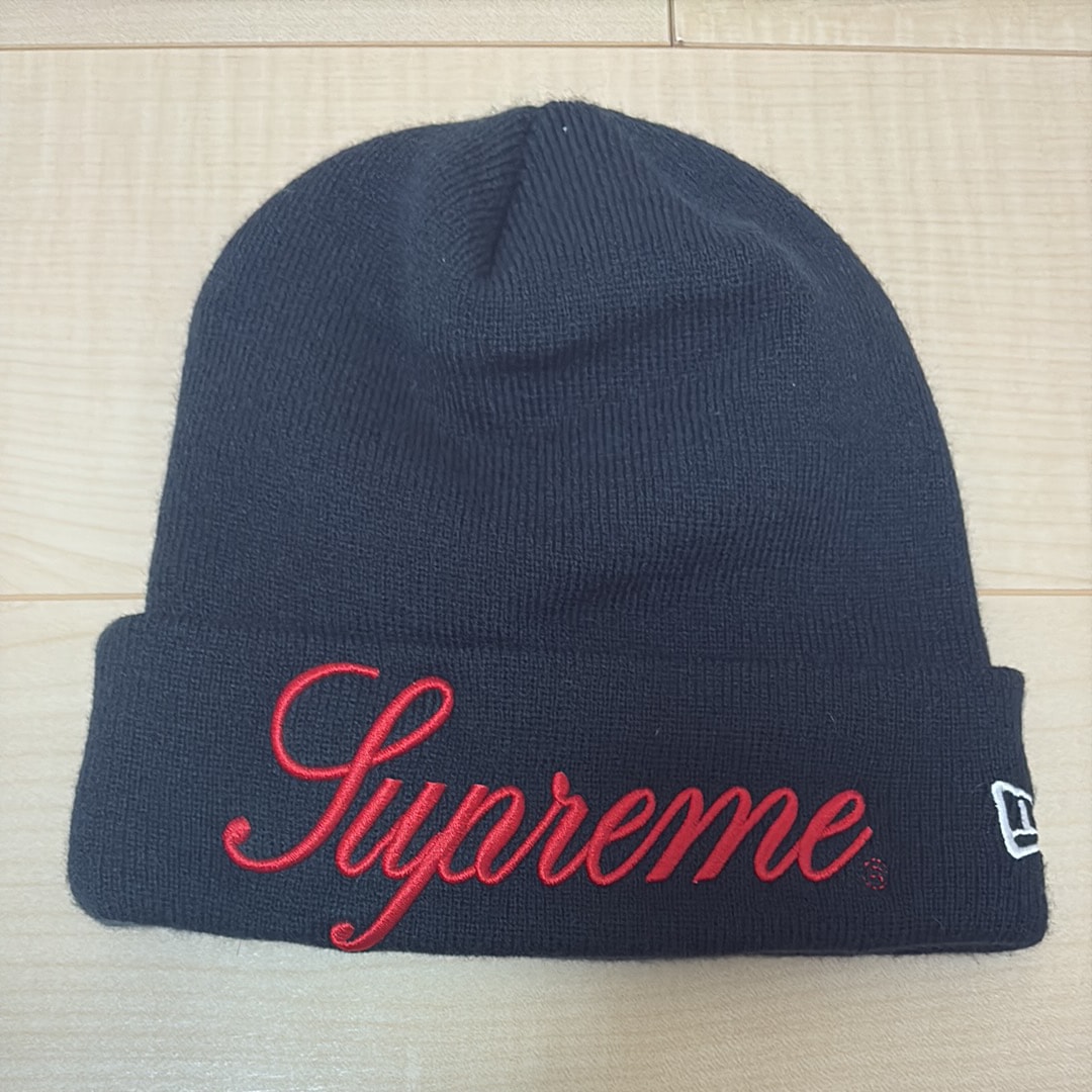 Supreme New Era Script Beanie "Navy"