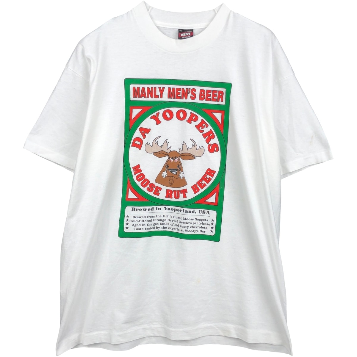 古着 90年代 フルーツオブザルーム FRUIT OF THE LOOM BEST プリントTシャツ USA製 メンズXL相当/eaa642032