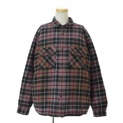 Supreme Quilted Plaid Shirt "Purple"