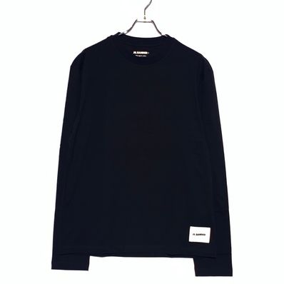Jil Sander Crew Neck Cut And Sew "Black"