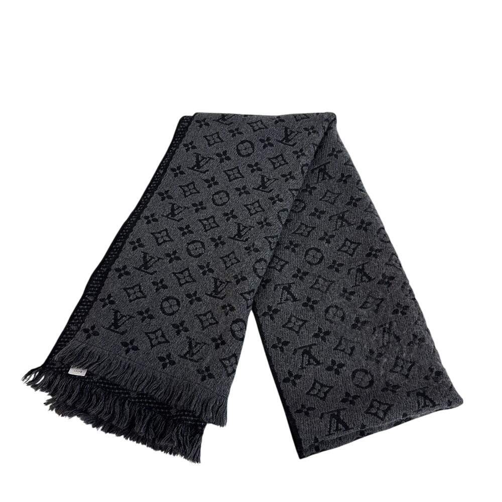 ルイヴィトン LOUIS VUITTON マフラー モノグラムクラシック エシャルプ 防寒 M78526 グレー