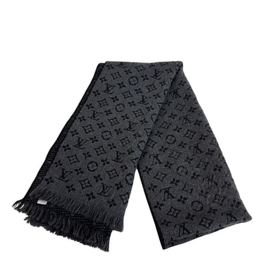 ルイヴィトン LOUIS VUITTON マフラー モノグラムクラシック エシャルプ 防寒 M78526 グレー