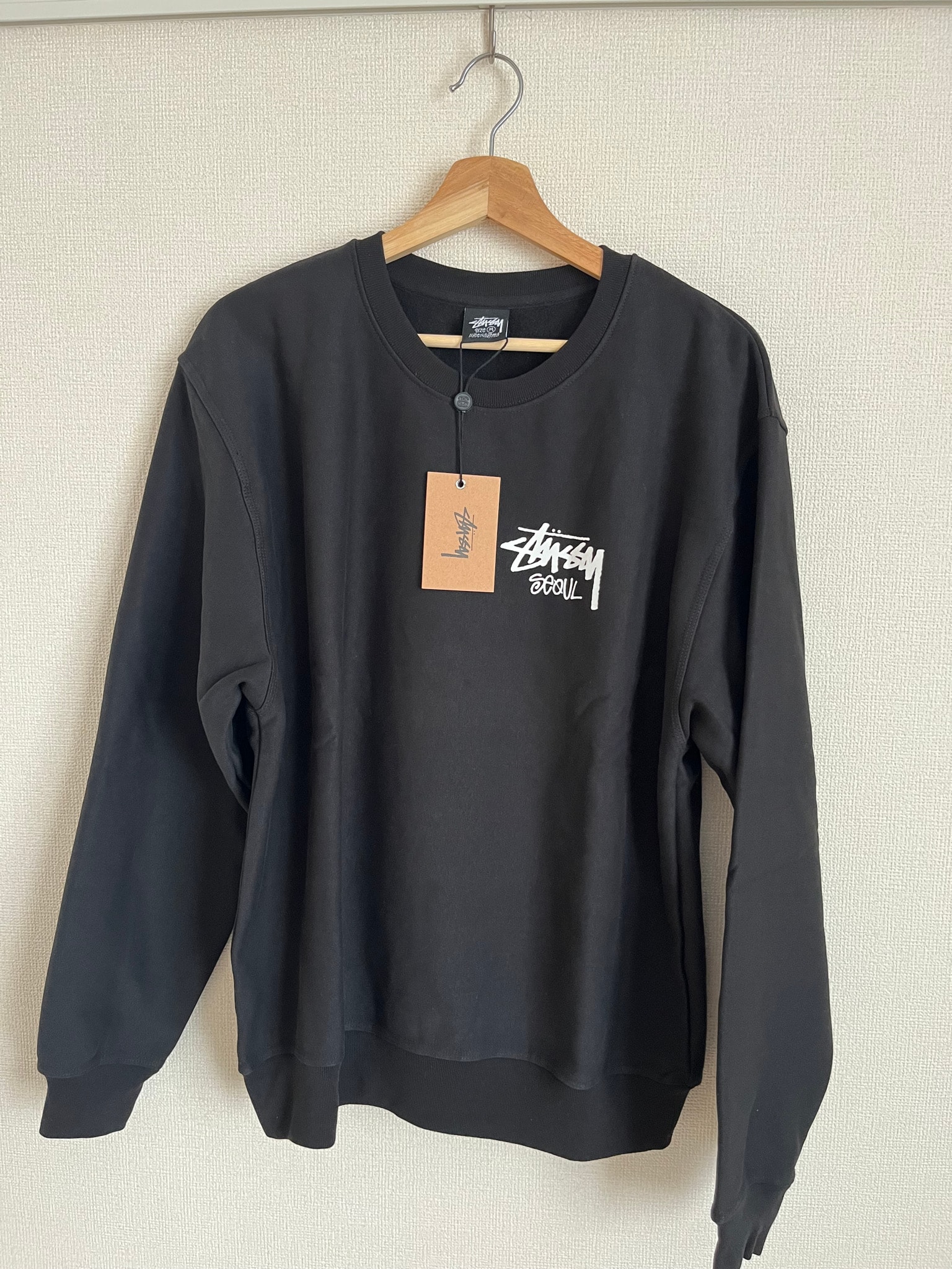 Stussy Stock Seoul Crew "Black"