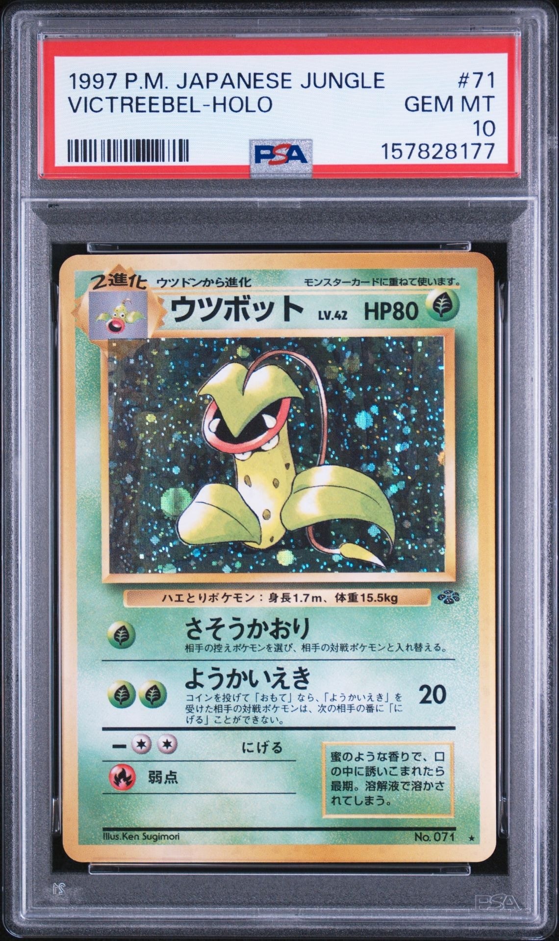 ウツボット R: 旧裏 [PMCG2 No.071](拡張パック「ポケモンジャングル」)