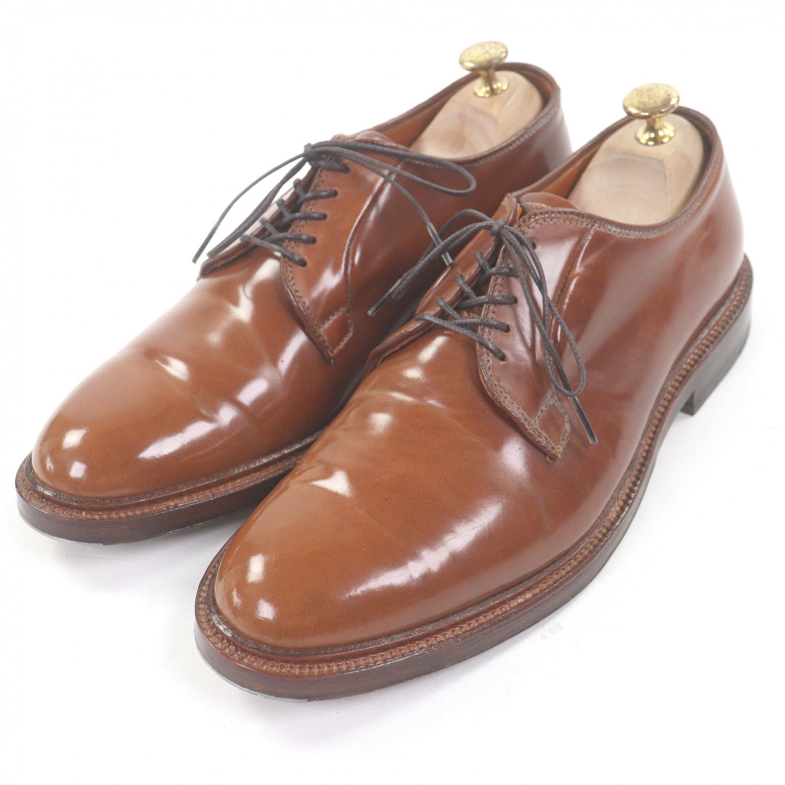 美品 オールデン ドレスシューズ ブラウン メンズ 8.5 9905