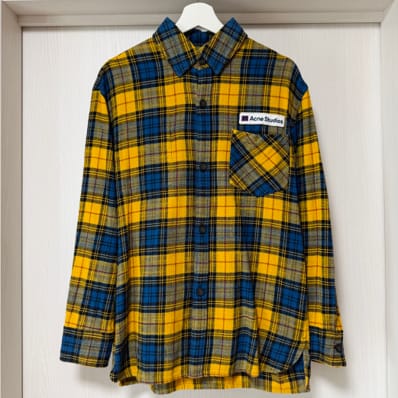 Acne Studios FACE チェック オーバーシャツ XS ユニセックス