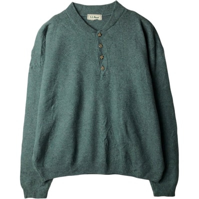 古着 ~90年代 エルエルビーン L.L.Bean ヘンリーネック ニットセーター メンズXXL相当 ヴィンテージ/eaa637284