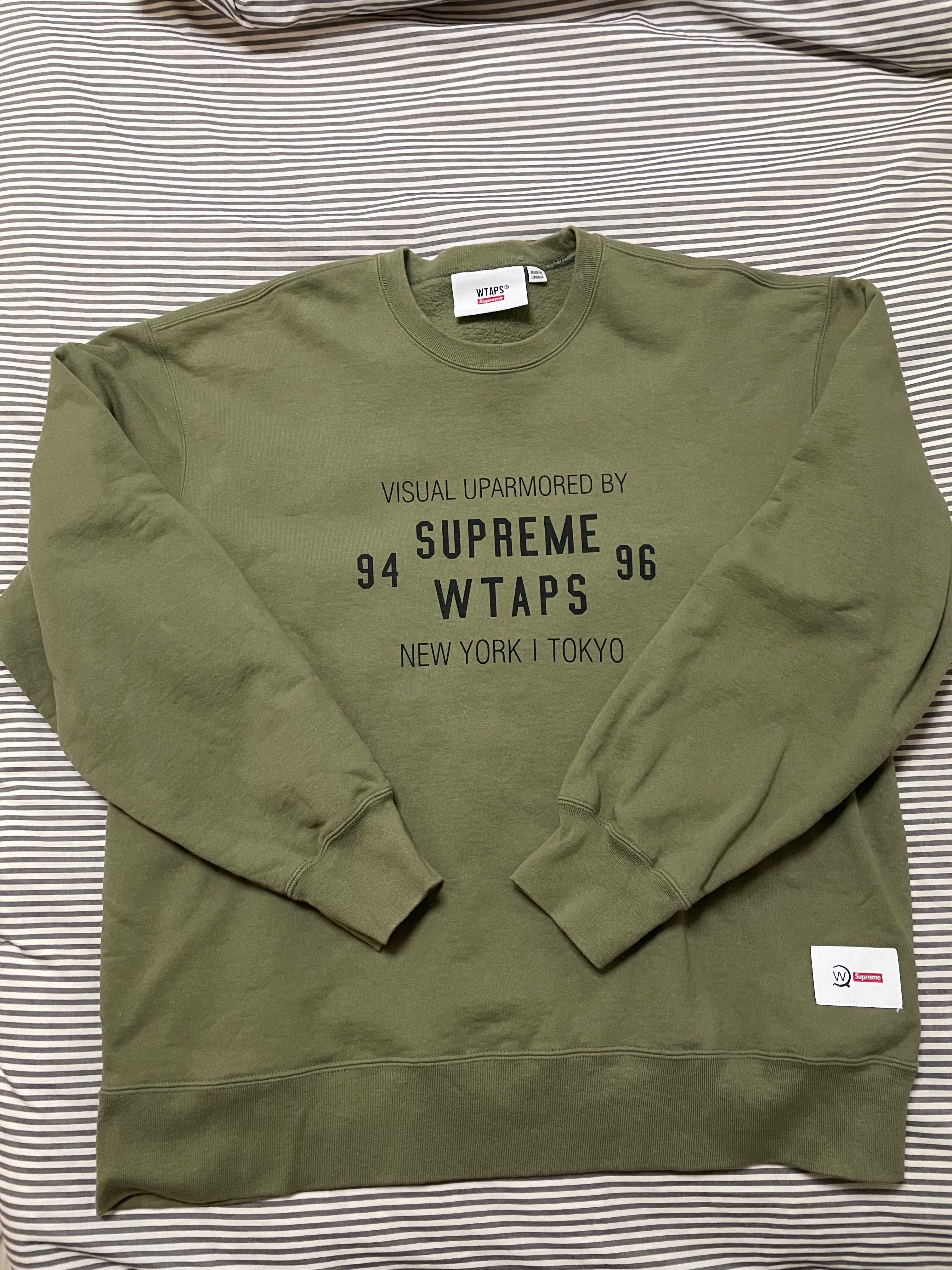 Supreme / WTAPS Crewneck "Light Olive"