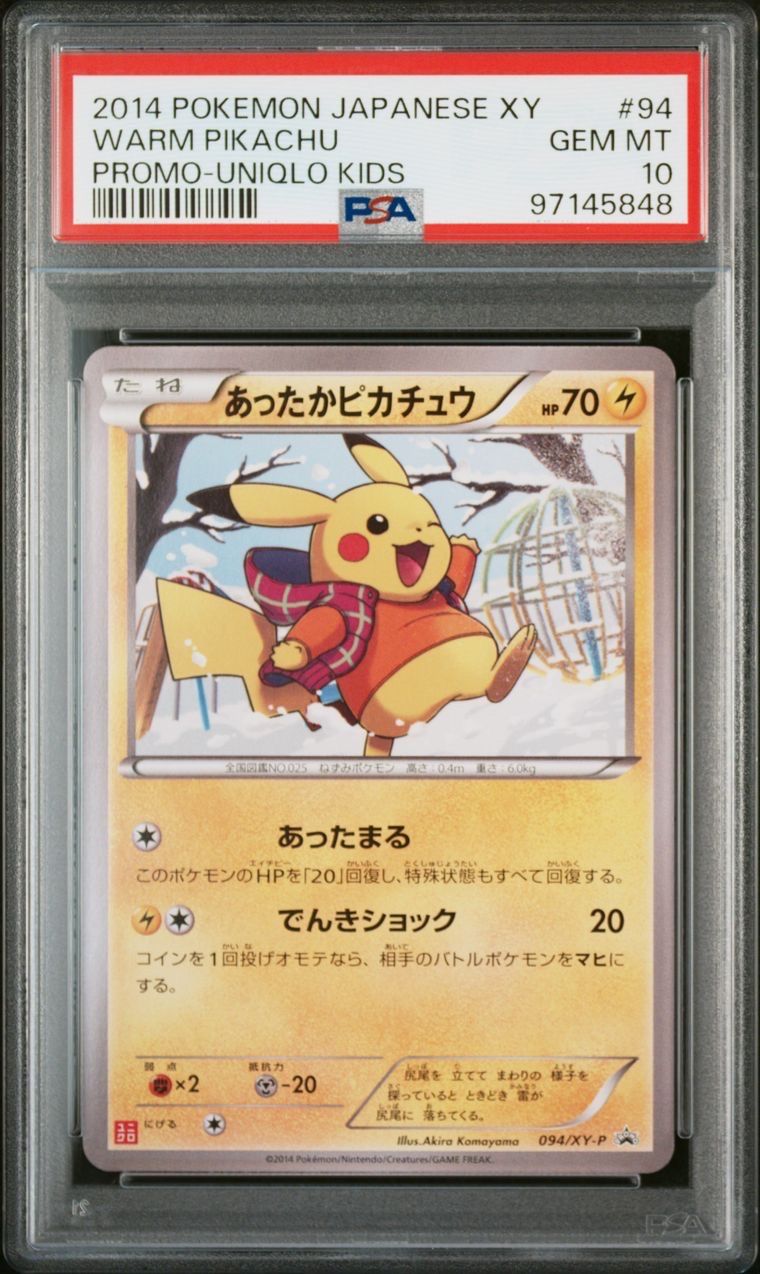 あったかピカチュウ: プロモ[XY-P 094/XY-P](プロモーションカード「XY-P」)