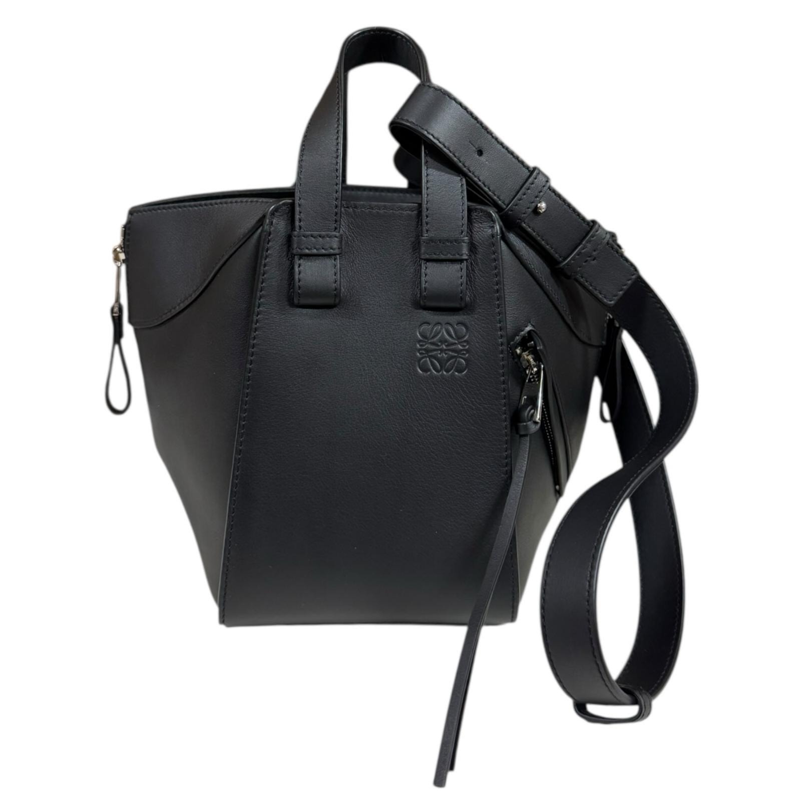 ロエベ ハンモックバッグ コンパクト ショルダーバッグ A538H13X10 ブラック レディース LOEWE  中古