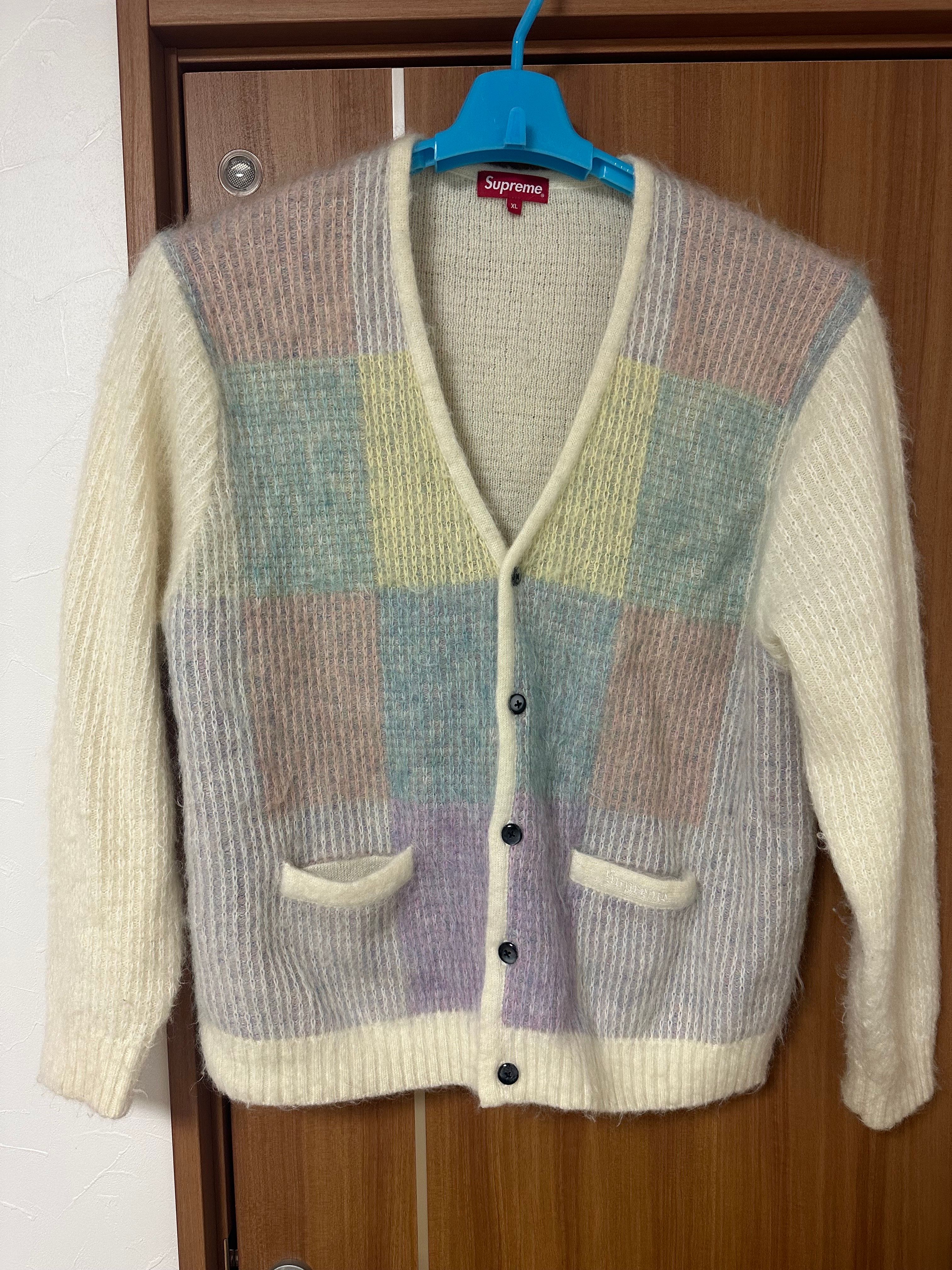 Supreme Brushed Grid Cardigan 