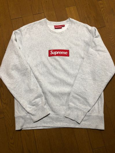 Supreme Box Logo Crewneck Sweatshirt "Ash Grey" (18FW)