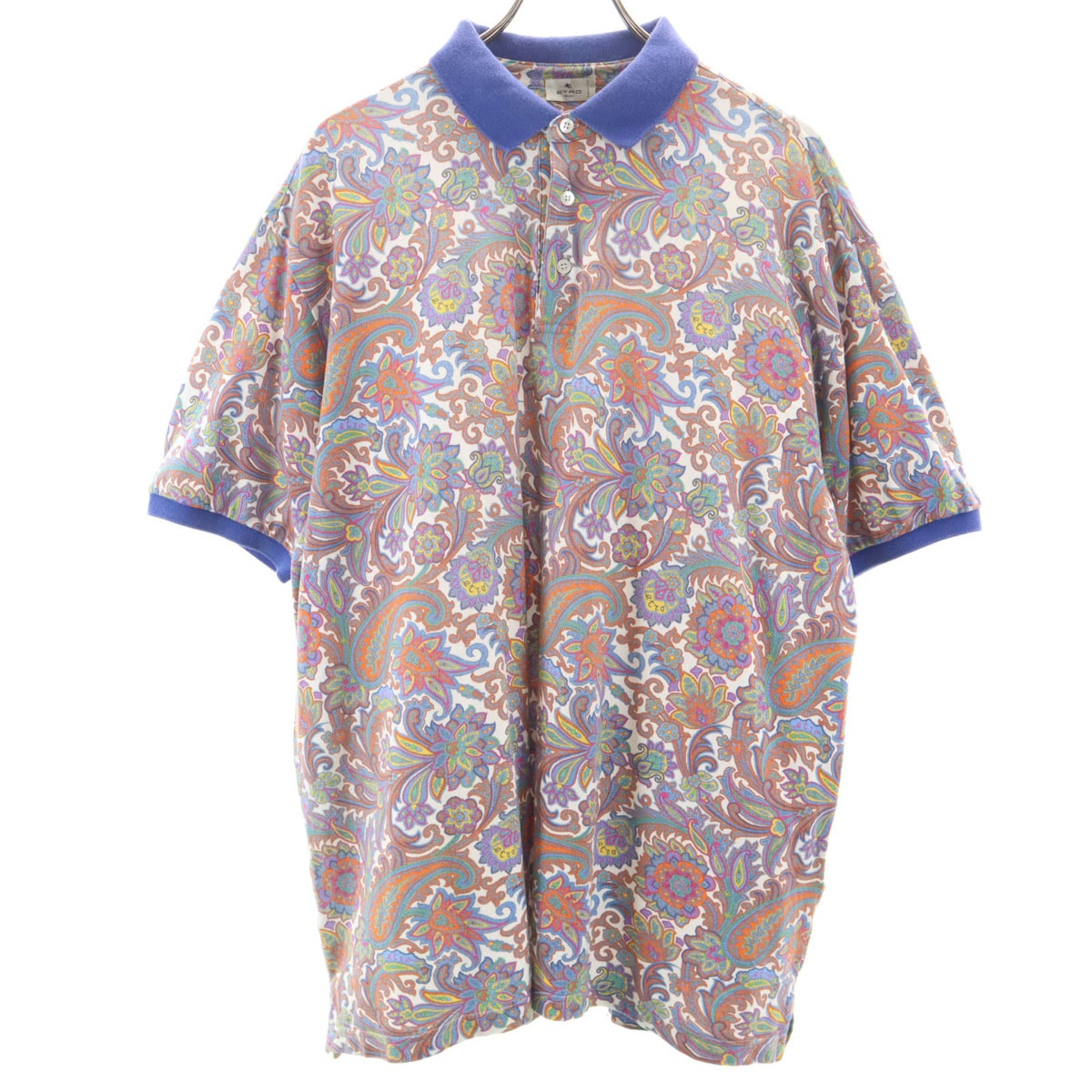 B (目立った傷や汚れなし)】ETRO エトロ イタリア製 ペイズリー柄 半袖