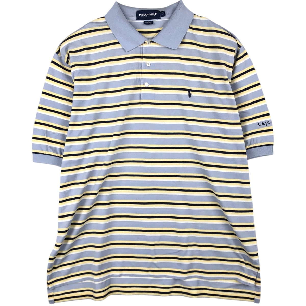 古着 ラルフローレン Ralph Lauren POLO GOLF ポロゴルフ 半袖 ボーダー ポロシャツ メンズXL相当/eaa620832