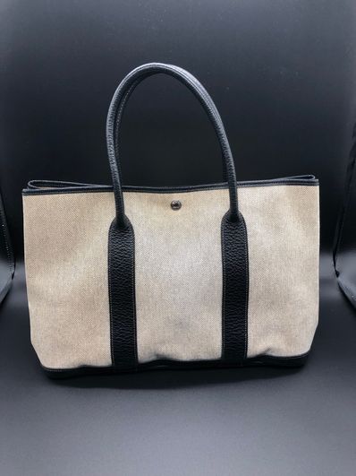 Hermes Garden Party Toile H "Beige/Silver"