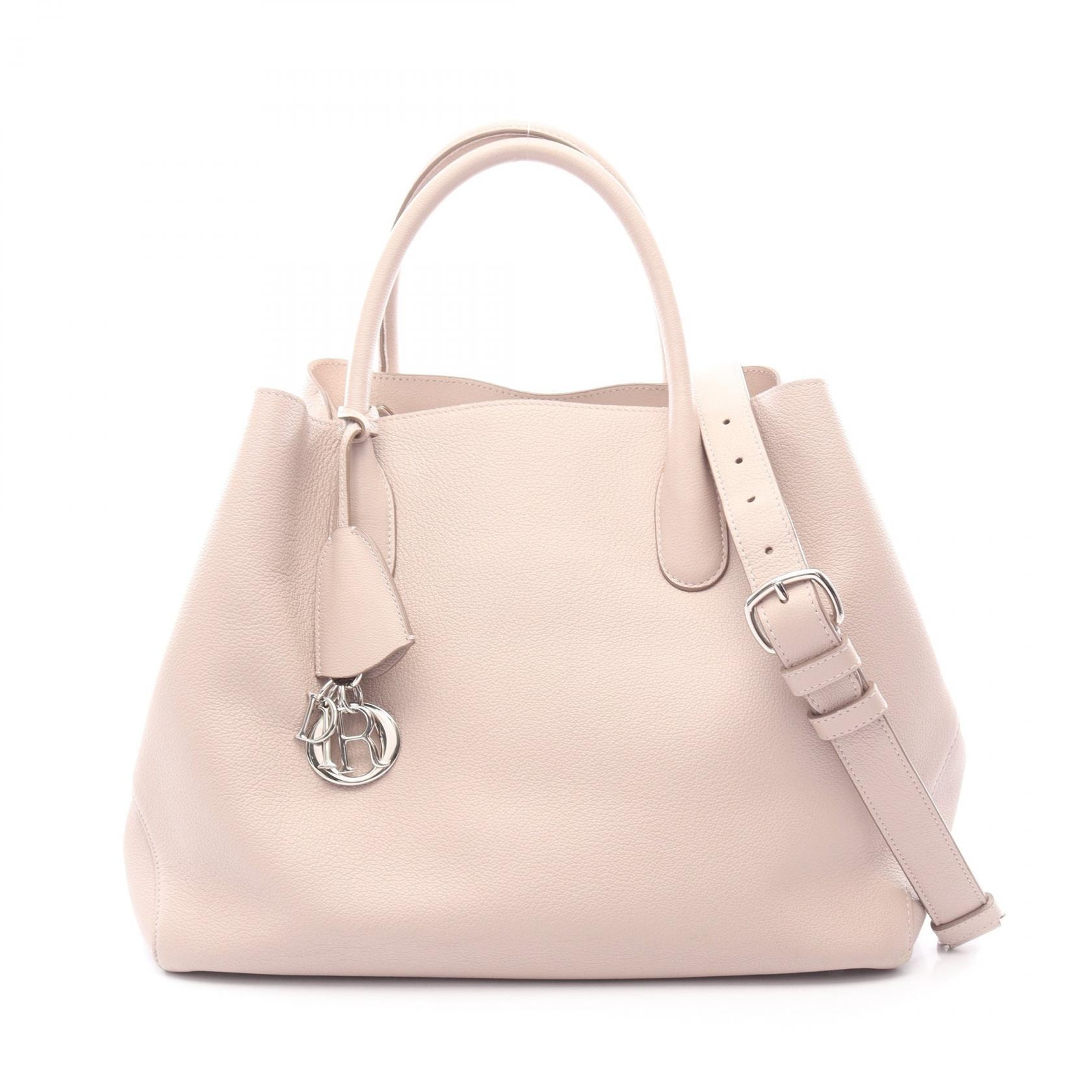 ディオール Dior オープンバー 2WAY ハンドバッグ バッグ レザー レディース ピンク系 【中古】