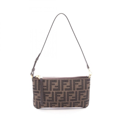 フェンディ FENDI ズッカ ハンドバッグ バッグ キャンバス レザー レディース ブラウン系 8M0536A98PF1GL7 【新品】
