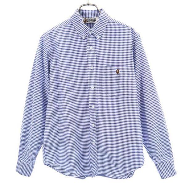 A BATHING APE 長袖 ボタンダウンシャツ